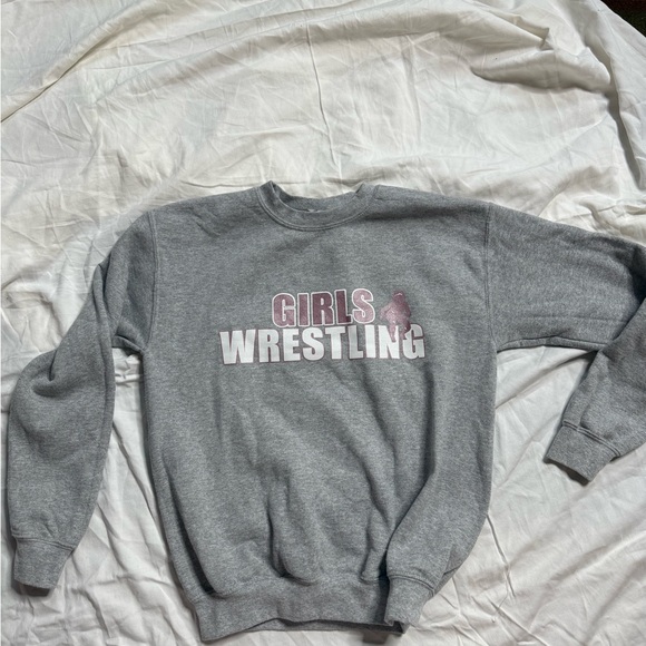Gray Girls Wrestling Sweater - Picture 2 of 3
